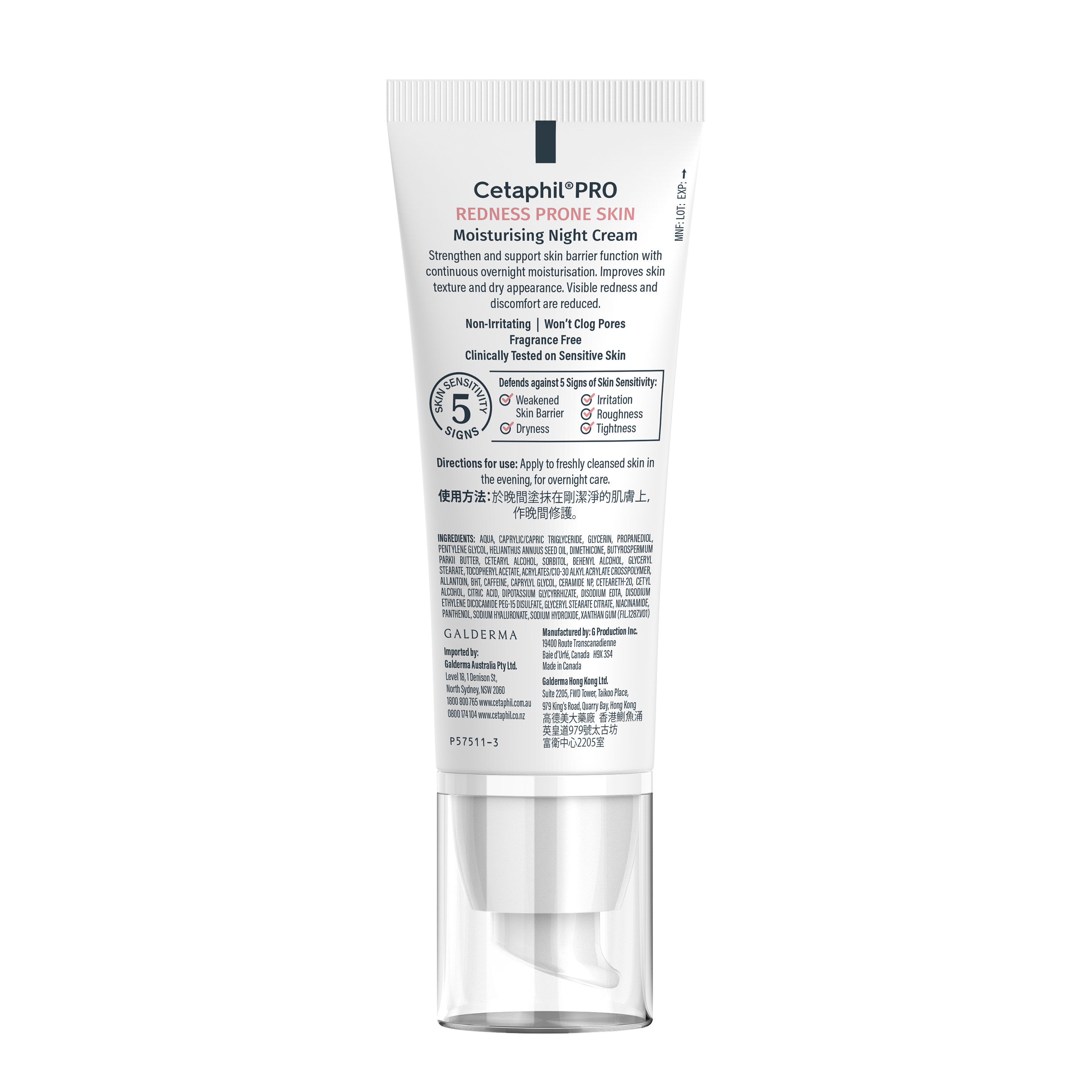 PRO Redness Prone Moisturising Night Cream