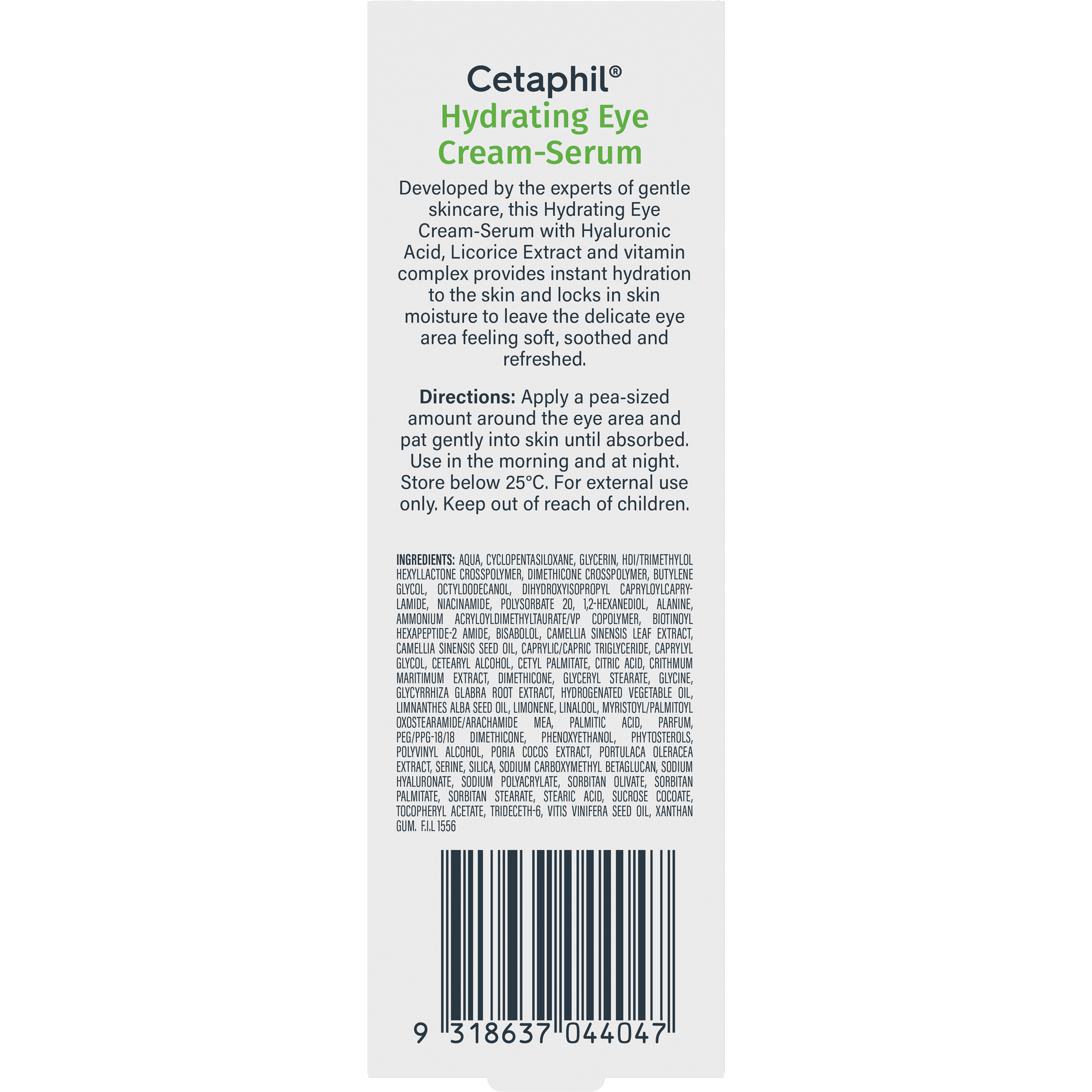 Hydrating Eye Cream Serum with Hyaluronic Acid